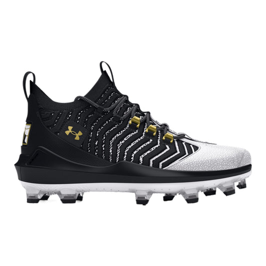 Under Armour Harper 9 Pro TPU - Men's (Black/White/Metallic Gold) Size 10