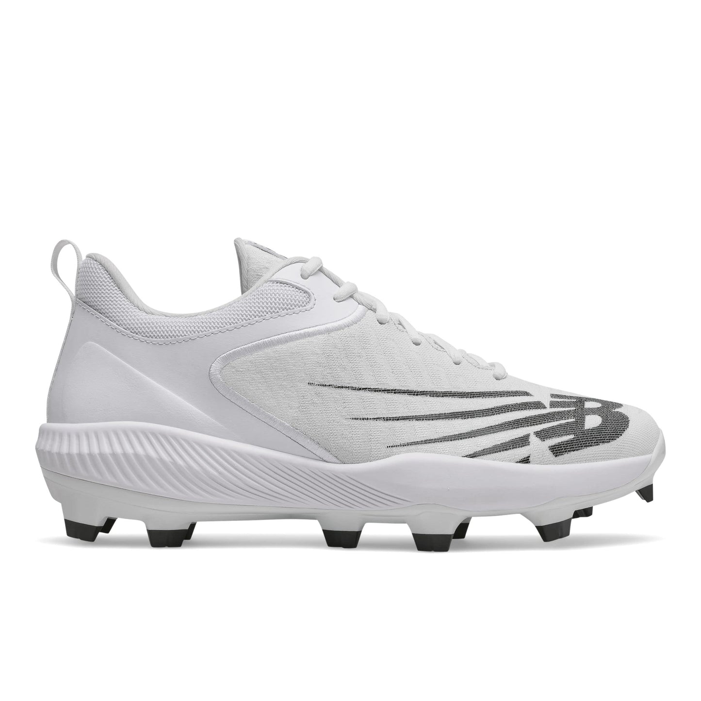 New Balance Men's FuelCell 4040 V6 Molded Baseball Shoe, White/Black, 15