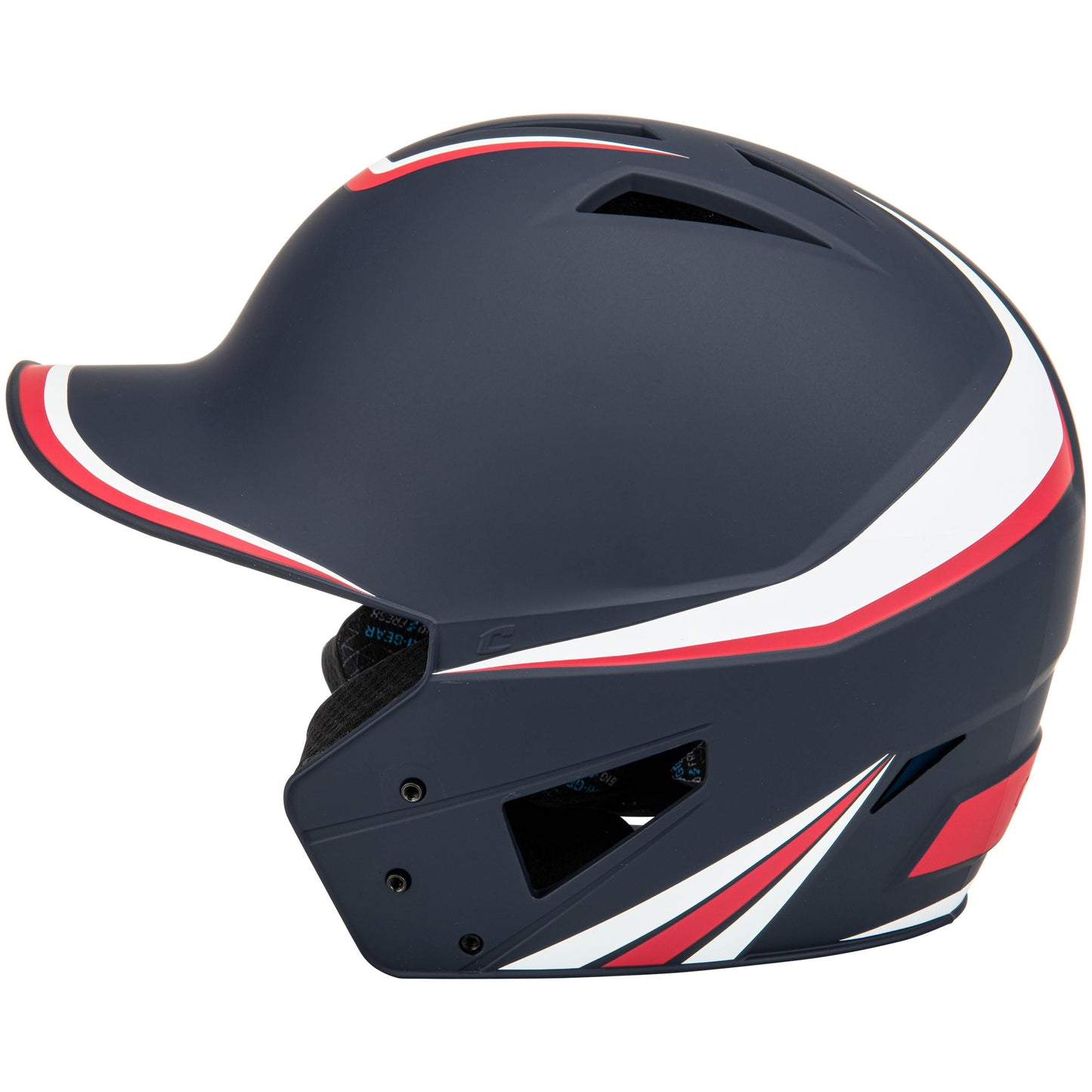 CHAMPRO HX Legend Baseball Batting Helmet, Large, Scarlet, White, Royal
