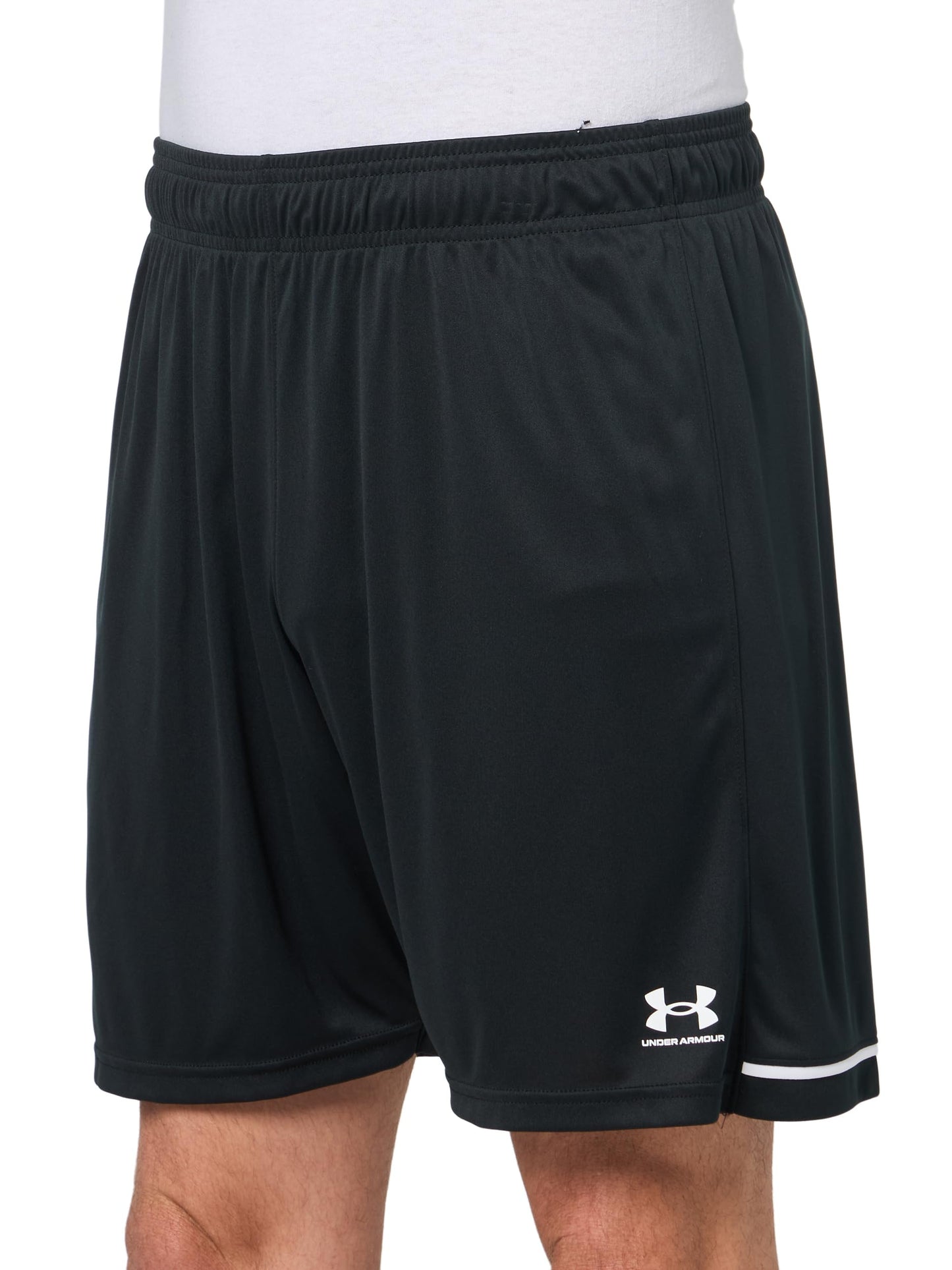Under Armour Men's Challenger Shorts, (001) Black / / White, X-Large