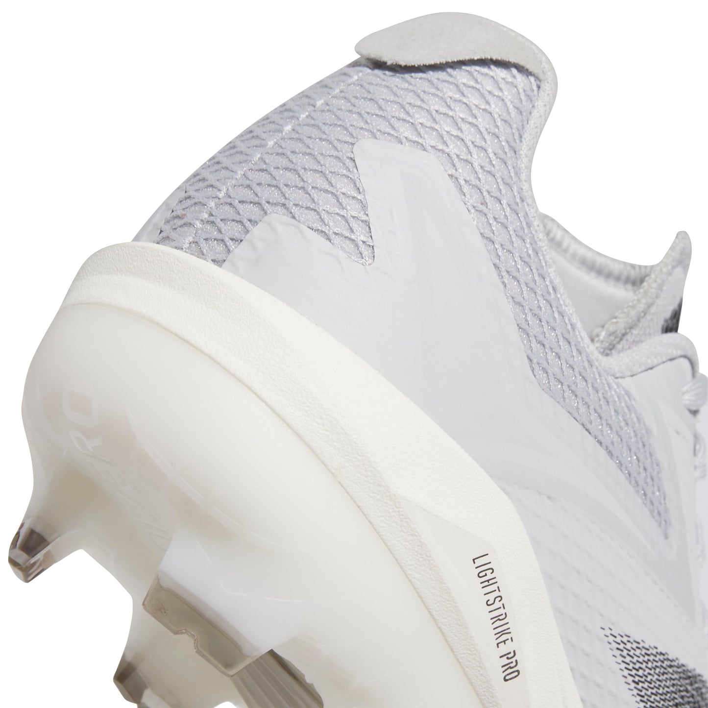 adidas Men's Adizero Electric Baseball Sneaker, Team Light Grey/Black/White, 11