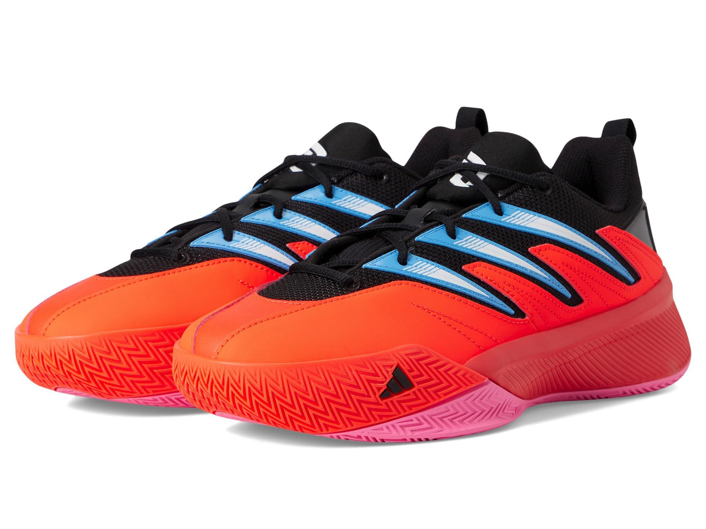 adidas Unisex Dame Certified 3 Basketball Sneaker, Solar Red/Black/White, 8 US Men
