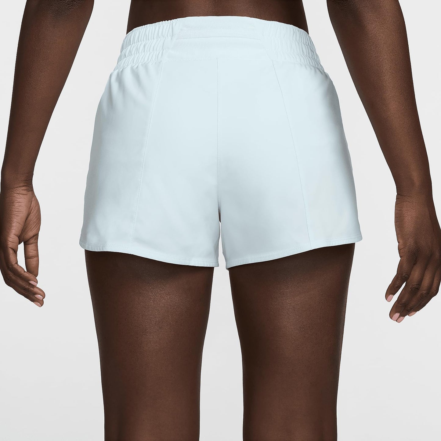Nike One Women's Dri-FIT Mid-Rise 3" Brief-Lined Shorts (Glacier Blue, DX6010-474) Size X-Large