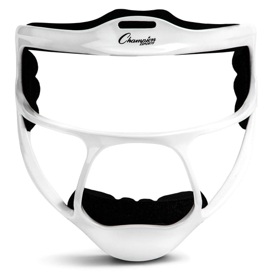 Champion Sports Magnesium Softball Face Mask - Lightweight Masks for Youth - Durable Head Guards - Premium Sports Accessories for Indoors and Outdoors - White