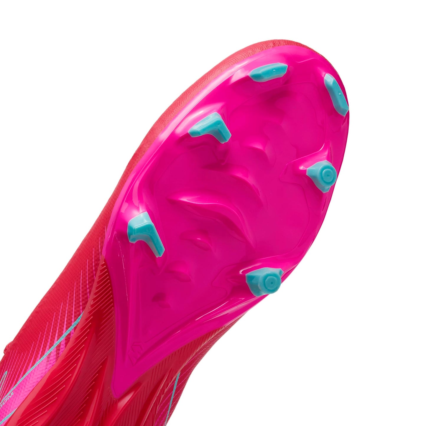 Nike Mercurial Superfly 10 Academy MG High-Top Soccer Cleats (FQ1456-800, Ember Glow/Aurora Green) Size 9.5
