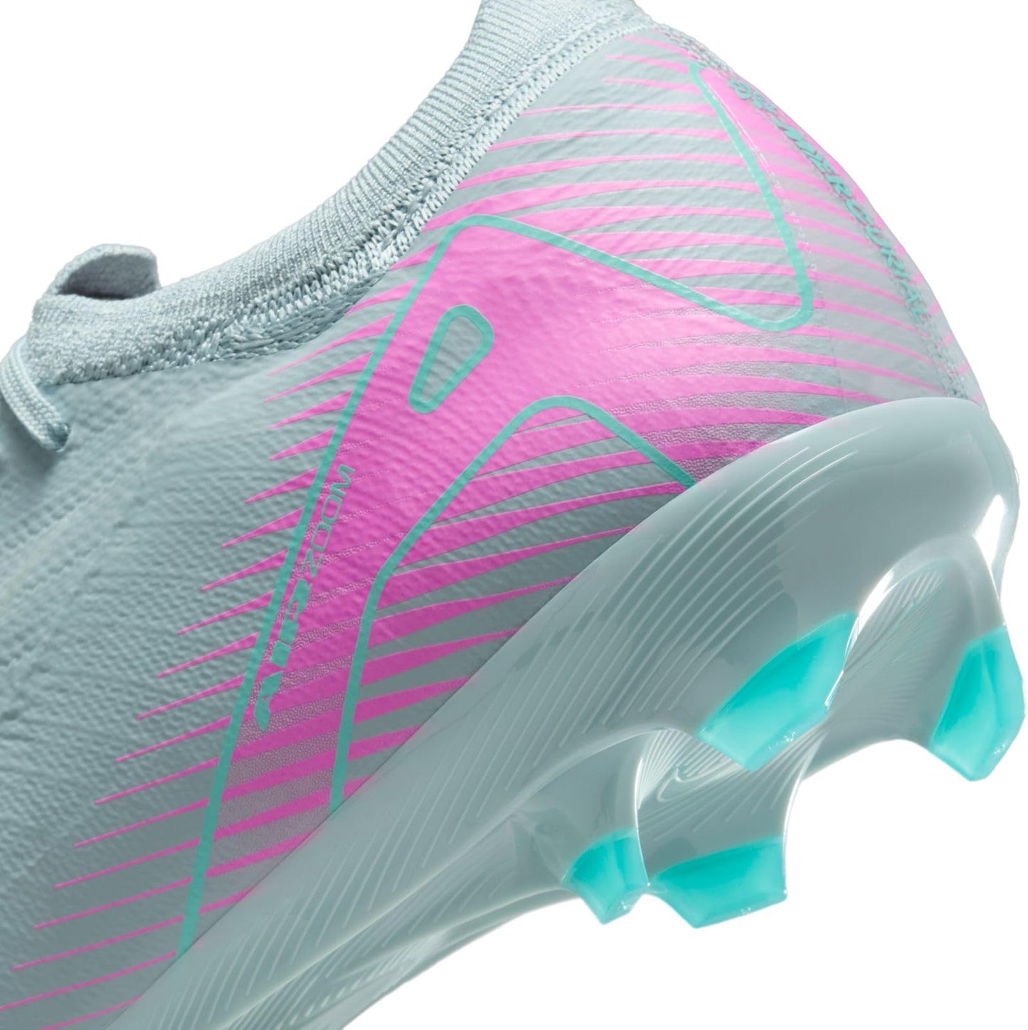 Nike Mercurial Vapor 16 Pro FG Low-Top Soccer Cleats (FQ8685-301, Ocean Cube/Pink Blast) Size 9