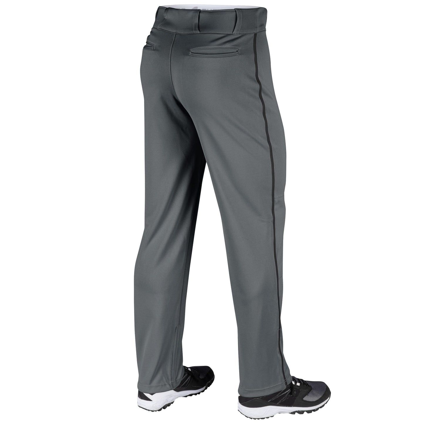Champro Standard Triple Crown Open Bottom Adult Baseball Pants, Graphite, Black Pipe, Large