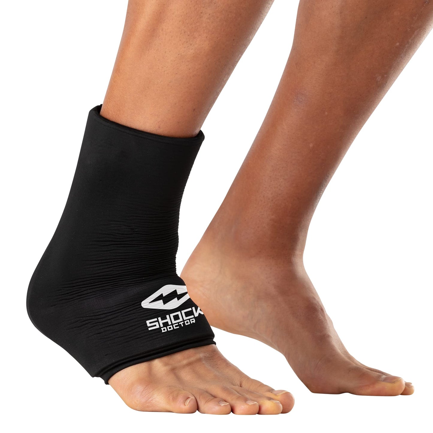 Shock Doctor SD40040-00001-S/M SD Flex Ice Therapy Ankle Comp Sleeve-Black-S/M