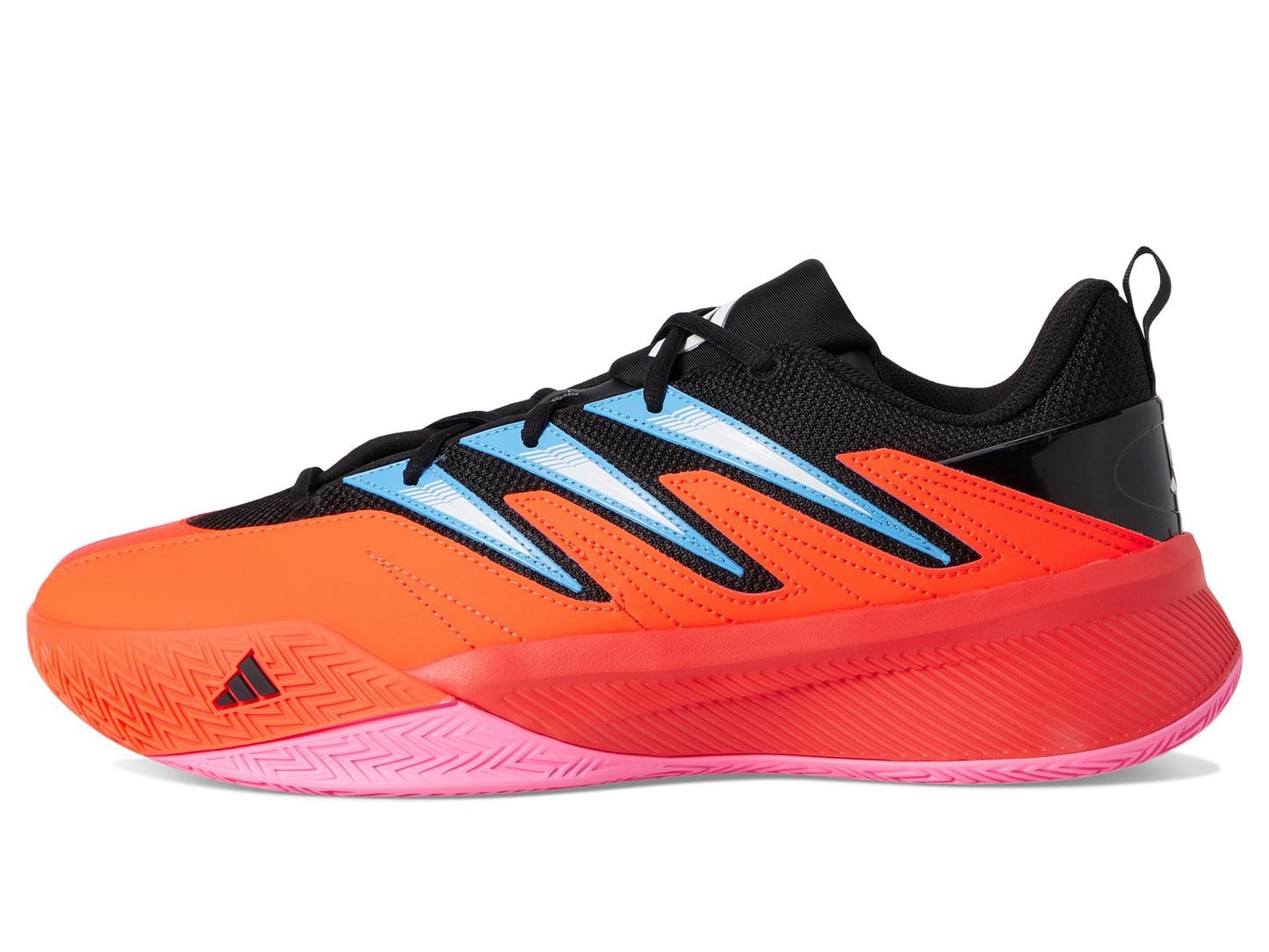 adidas Unisex Dame Certified 3 Basketball Sneaker, Solar Red/Black/White, 8 US Men