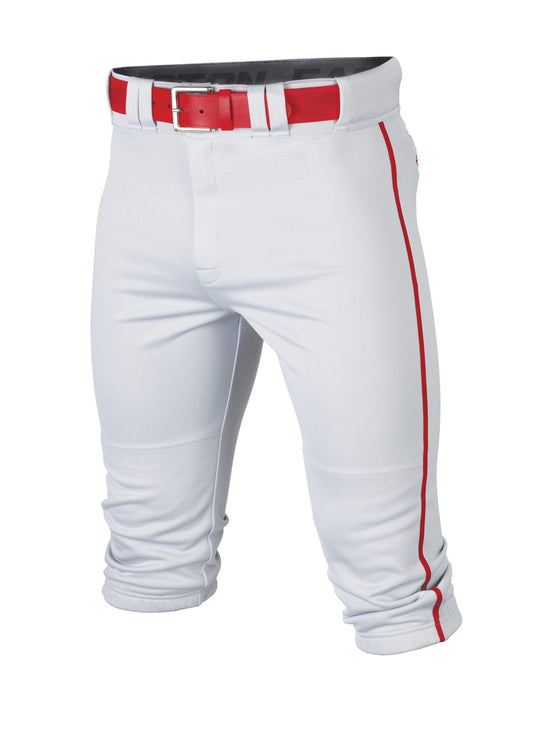 Easton | RIVAL+ Knicker Piped Baseball Pant | White/Red | Adult | Medium