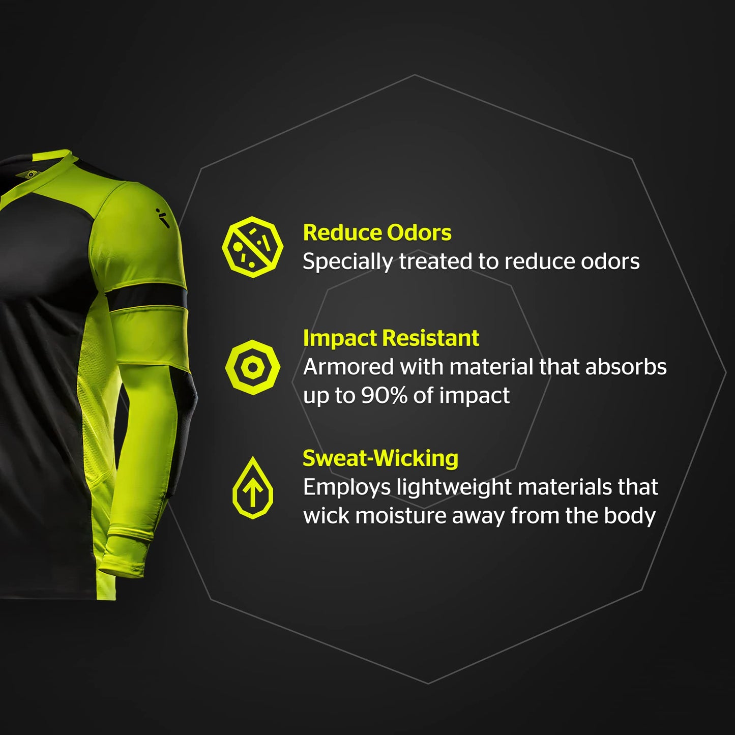 Storelli ExoShield Gladiator Goalkeeper Jersey, High-Impact Protection, Sweat-Wicking, Breathable Athletic Shirt for Soccer & Heavy-Duty Sports, Coral, Large