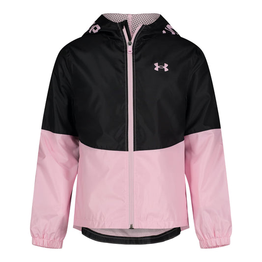 Under Armour UA WINTUCK COLOR BLOCK WINDBREAKER, PINK SUGAR COLORBLOCK, YXL