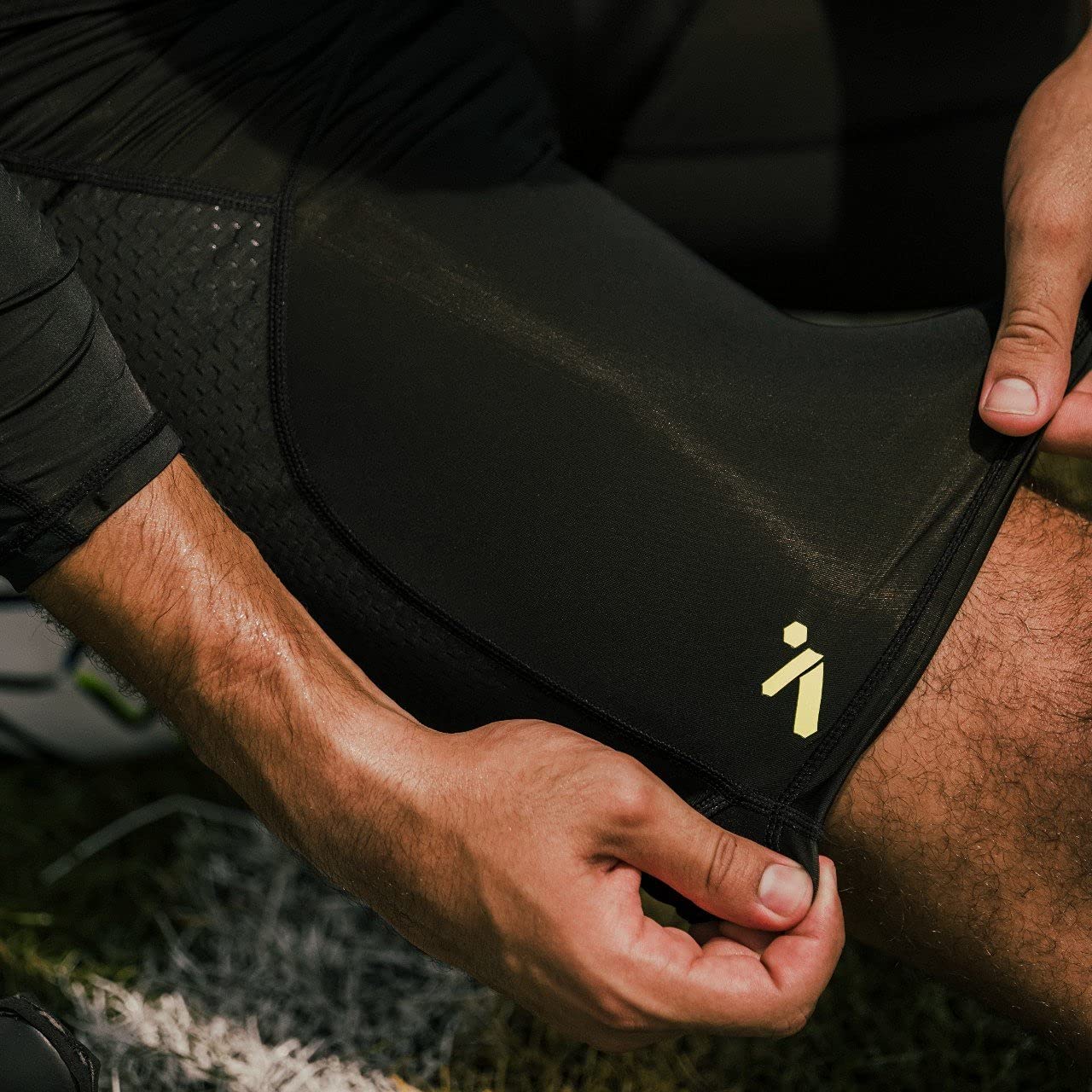 Storelli BodyShield Unisex Turf Burn Sliders | Compression Soccer Sliding Undershorts | Enhanced Lower Body Protection | Black | Extra Large