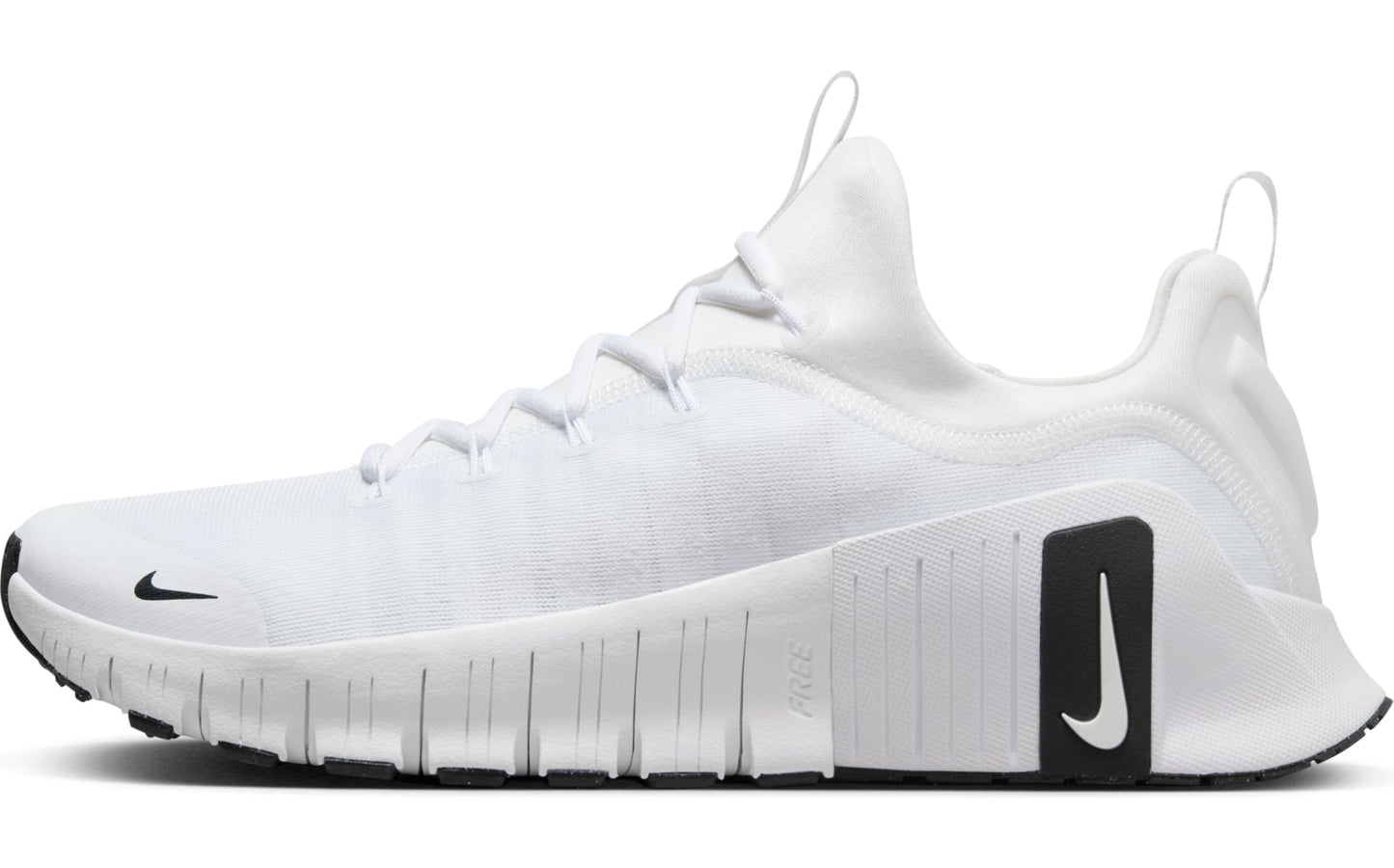 Nike Men's Free Metcon 6 Sneaker, White/Black/White, 13