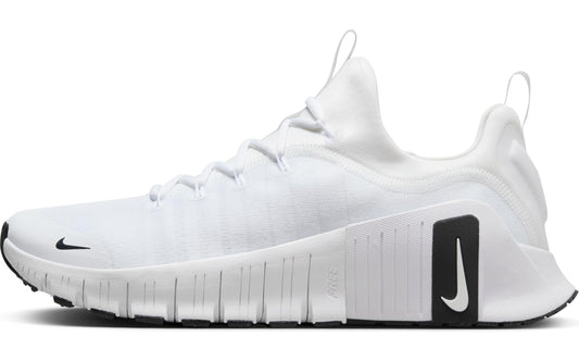 Nike Men's Free Metcon 6 Sneaker, White/Black/White, 13