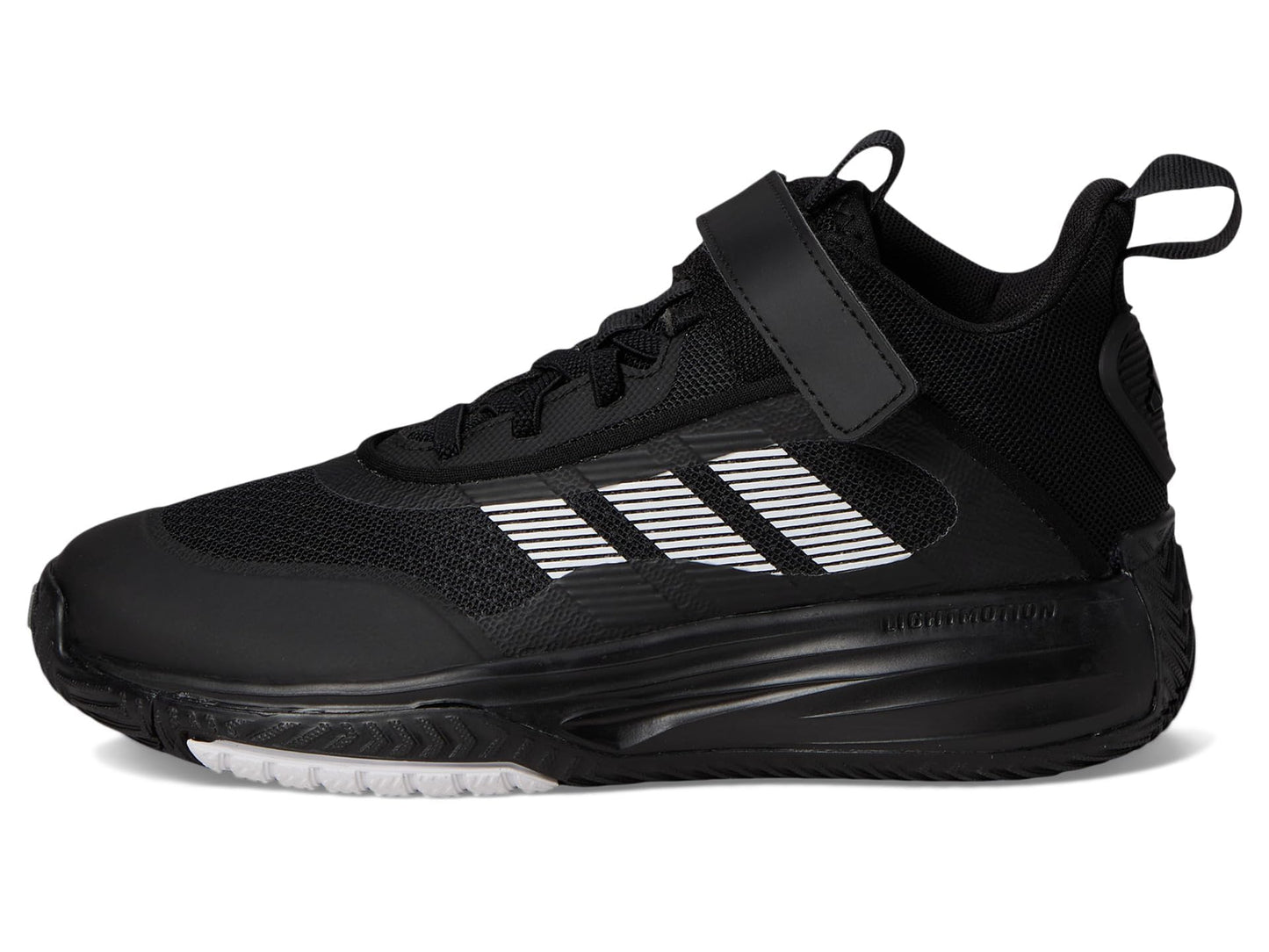 adidas Own The Game 3.0 Basketball Sneaker, Black/White/Black, 3 US Unisex Little Kid