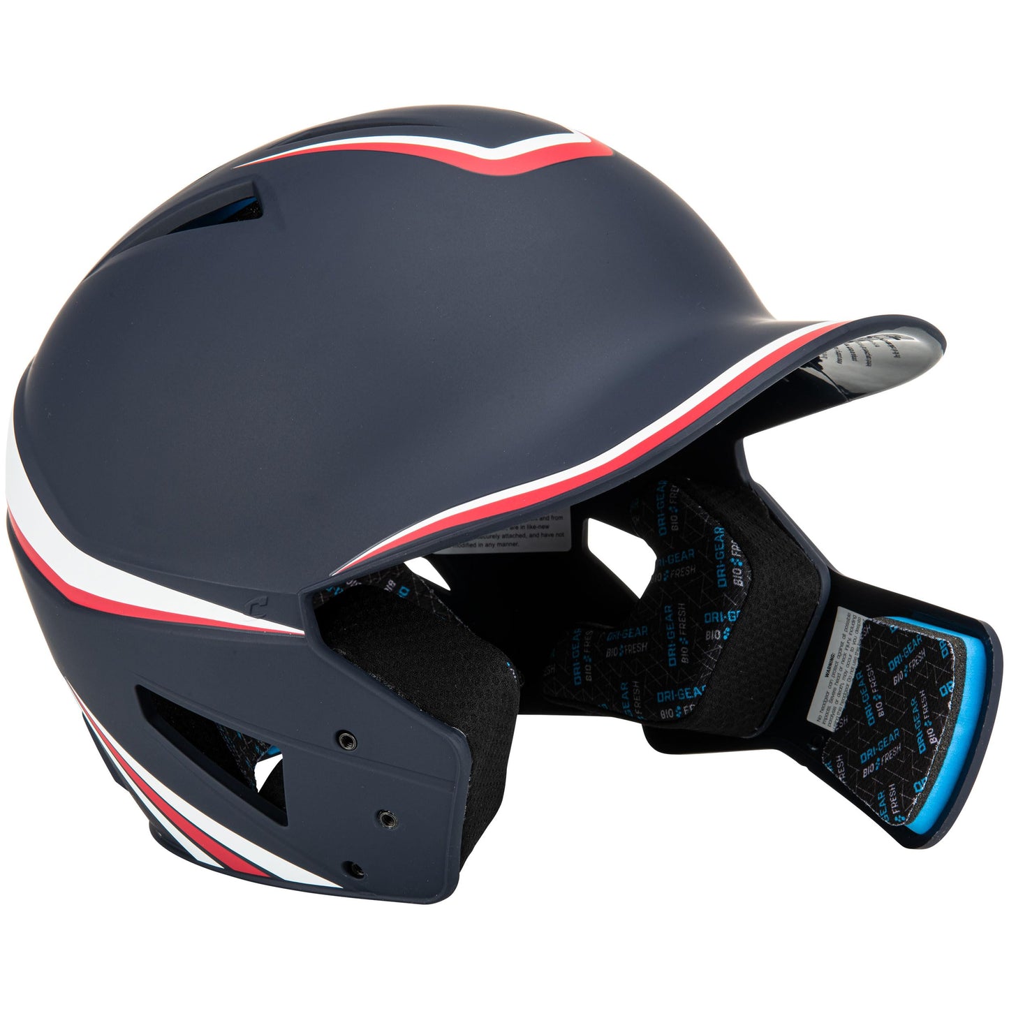 CHAMPRO HX Legend Plus Baseball Batting Helmet, Large, Scarlet, White, Navy