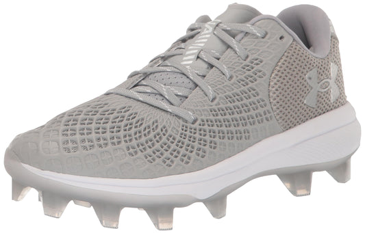 Under Armour Women's Glyde 2.0 MT TPU, (102) Baseball Gray/Baseball Gray/Metallic Silver, 7.5, US