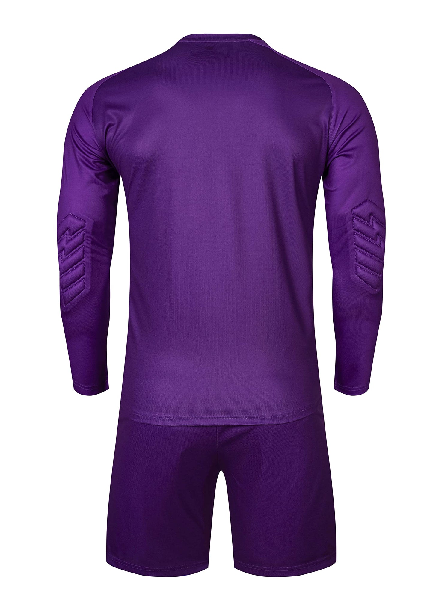 KELME Soccer Goalkeeper Jersey Pro Set Uniform - Padded Goalkeeper Shirt Shorts Socks - Men's Goalie Jersey Adults Kids (Purple (No Socks), 2X-Large)