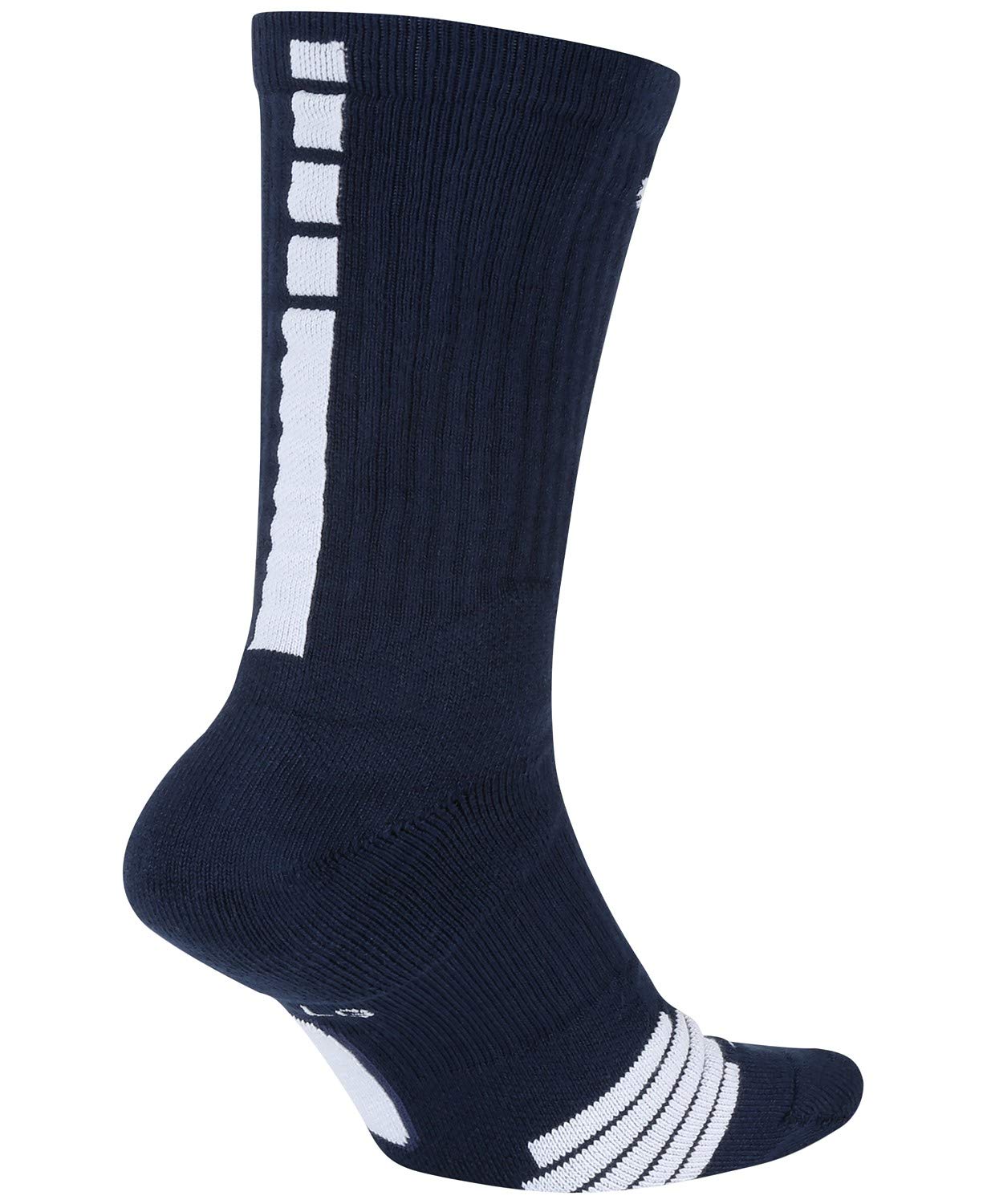 Nike Elite Crew Midnight Navy/White/White LG (Men's Shoe 8-12, Women's Shoe 10-13)