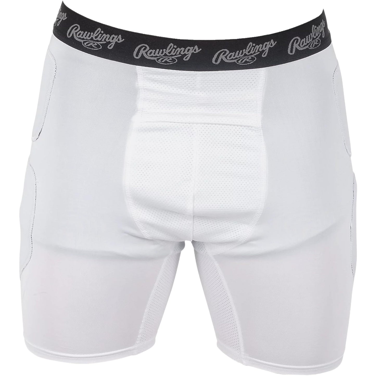 Rawlings Men's Standard Baseball Slider Shorts White