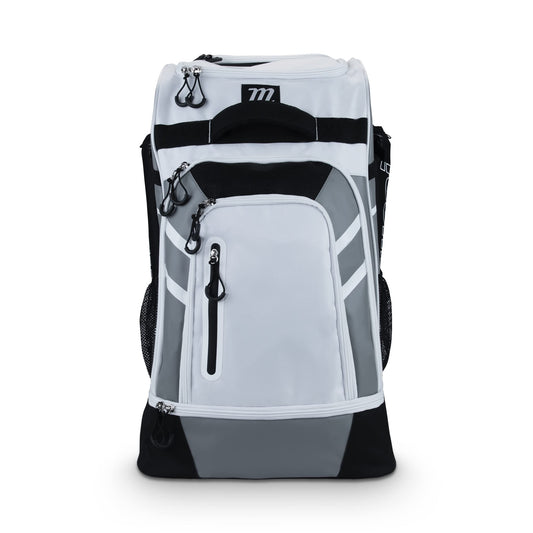 MARUCCI Convoy Wheeled Baseball BAT Pack White/Gray