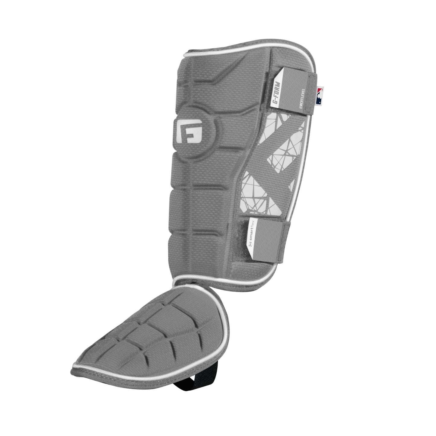G-Form MLB Elite Batter's Baseball Leg Guard, Grey, Youth LH Hitter