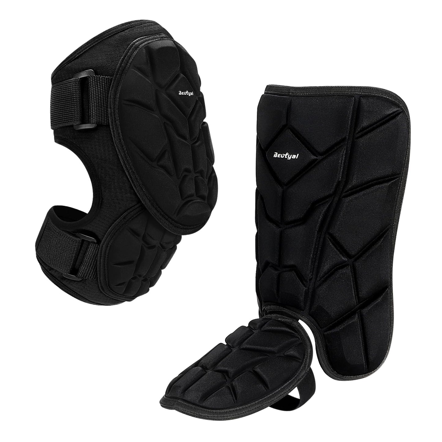 Beutyal Baseball Softball Batters Elbow Guard and Batters Leg Guard Set for Youth
