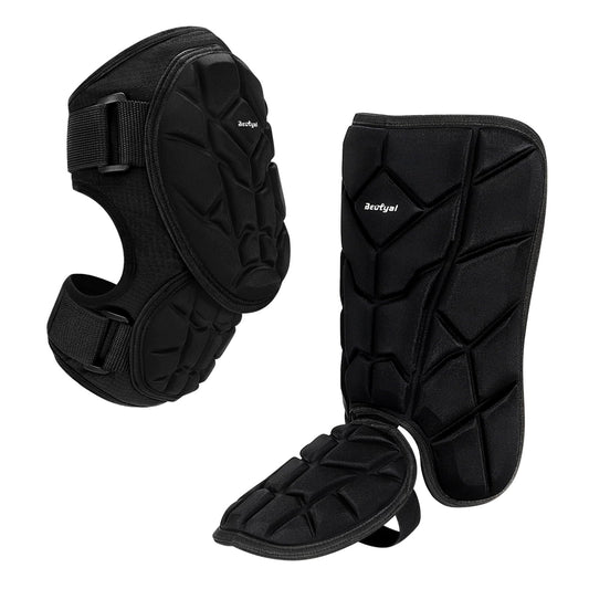 Beutyal Baseball Softball Batters Elbow Guard and Batters Leg Guard Set for Youth