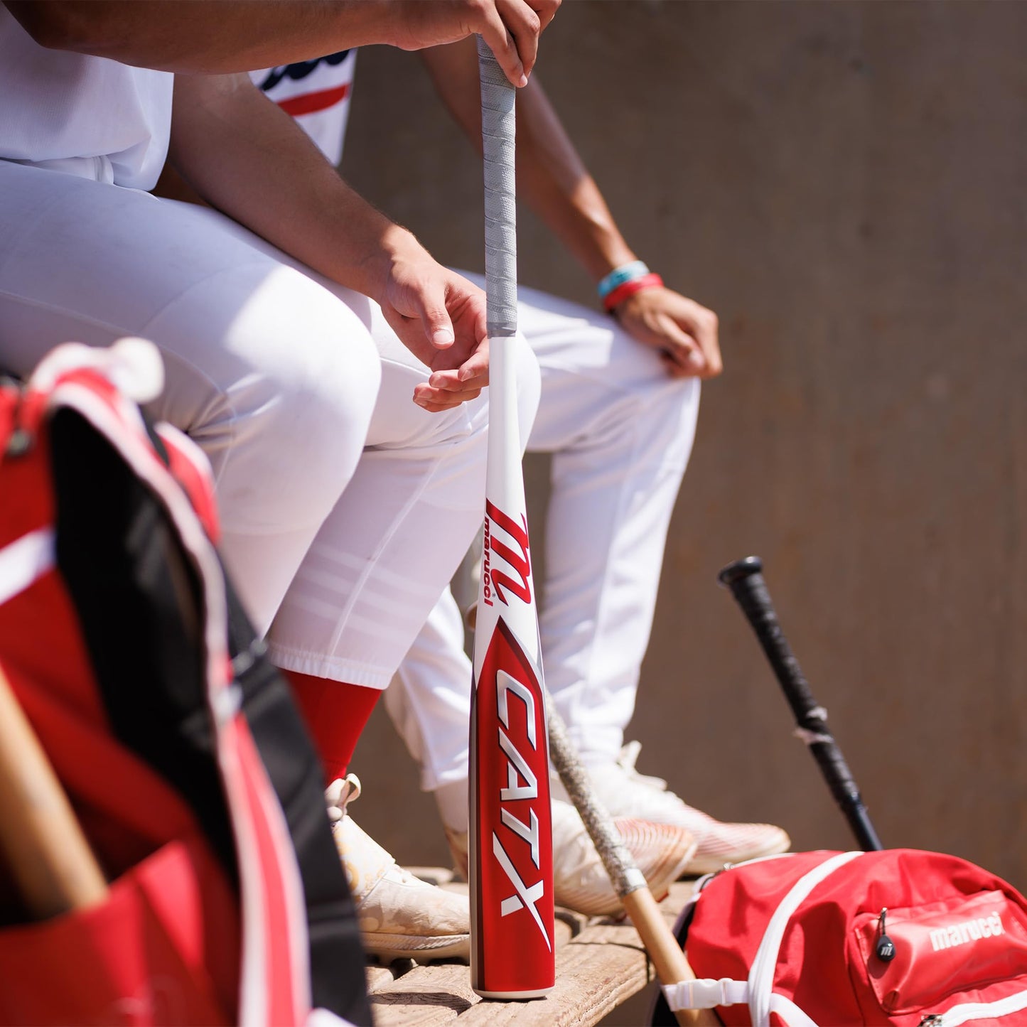 MARUCCI CATX BBCOR -3 Aluminum Baseball BAT, 2 5/8" Barrel, 32" / 29 oz,White/Red