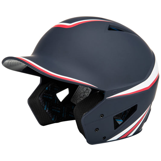 CHAMPRO HX Legend Baseball Batting Helmet, Large, Scarlet, White, Royal