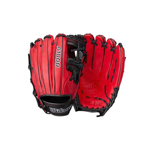 Wilson 2024 A1000 1787 11.75” Infield Baseball Glove - Right Hand Throw, Red/Black/White