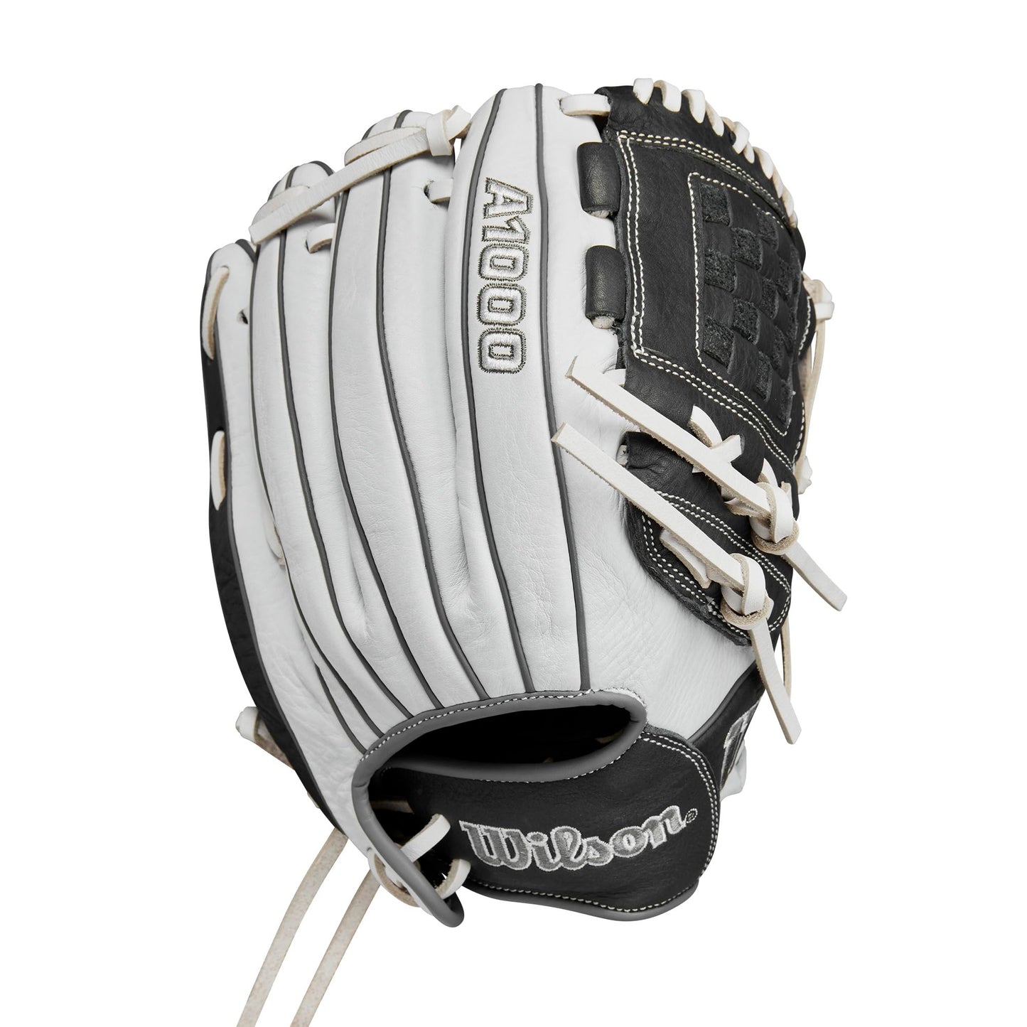 WILSON 2024 A1000® P12 12” Pitcher’s Fastpitch Softball Glove - White/Grey, Left Hand Throw