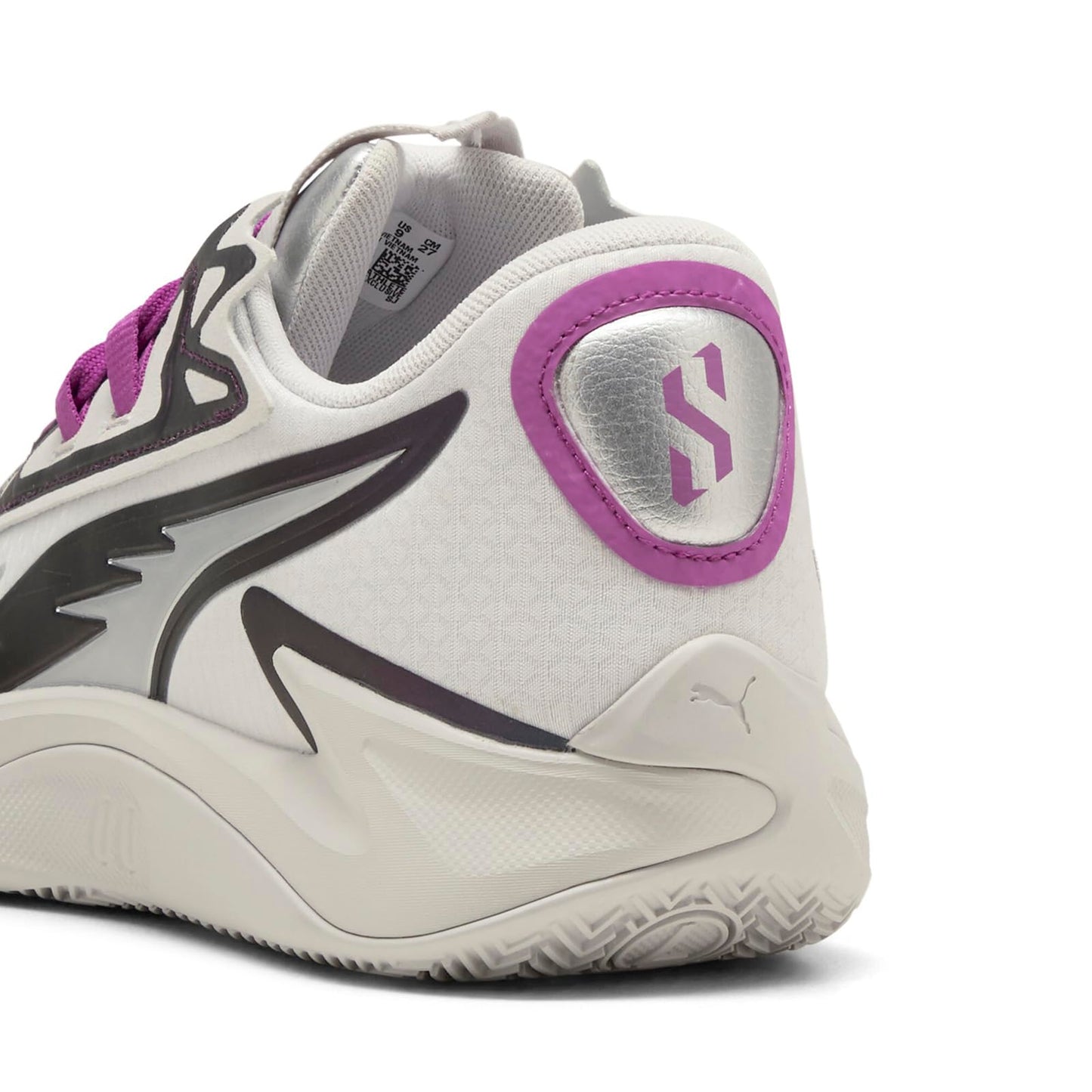 PUMA Men's Scoot Zeros II Basketball Shoes Sneaker, Feather Gray/Wild Berry, 10.5