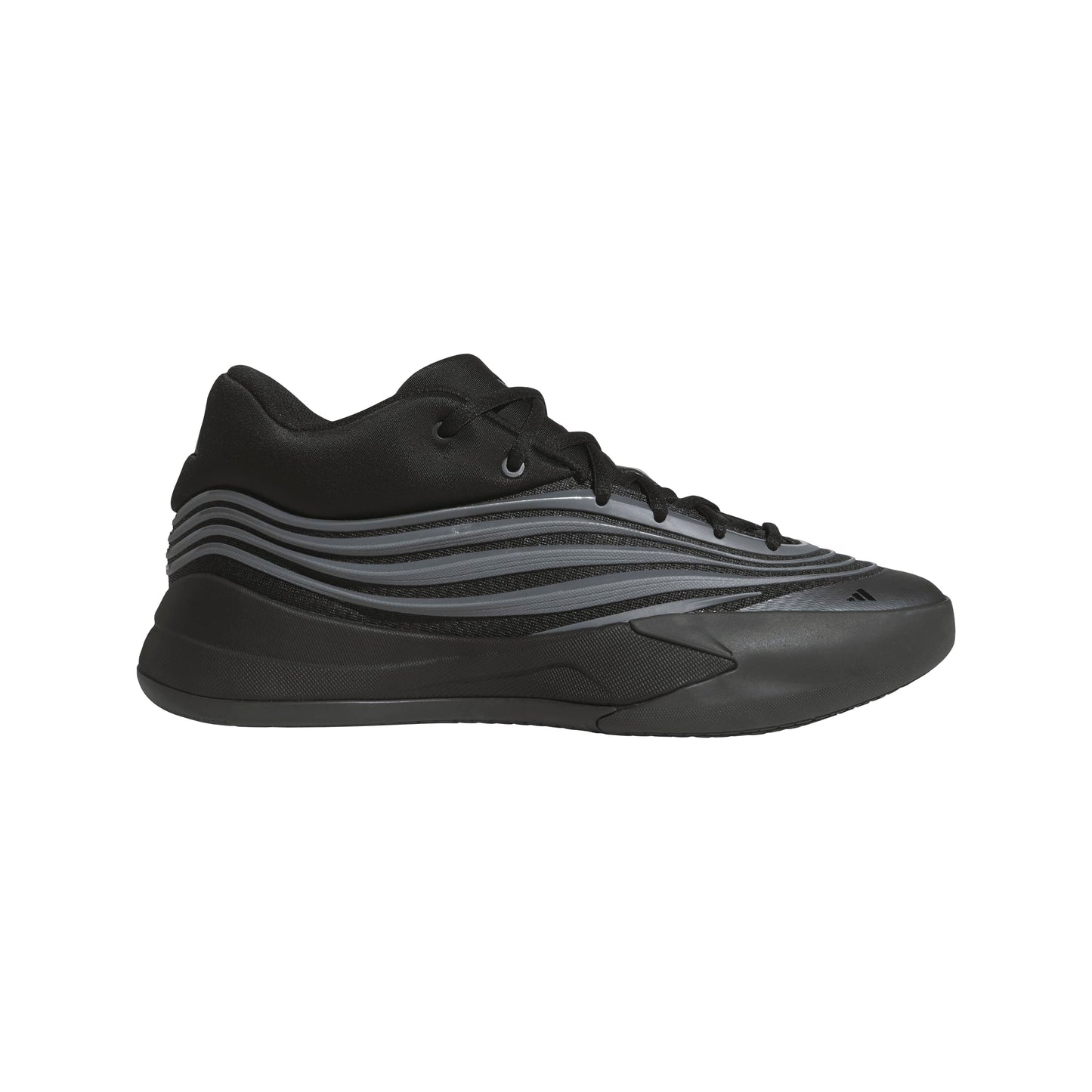 adidas Unisex Dame X Basketball Sneaker, Black/Iron Metallic/Lucid Blue, 12 US Men