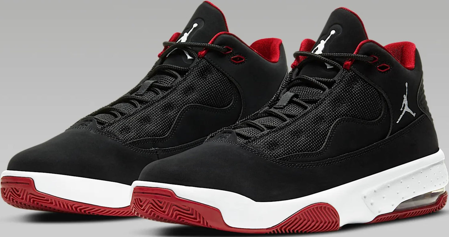 Nike Men's Basketball Shoe, Black White Gym Red, 12