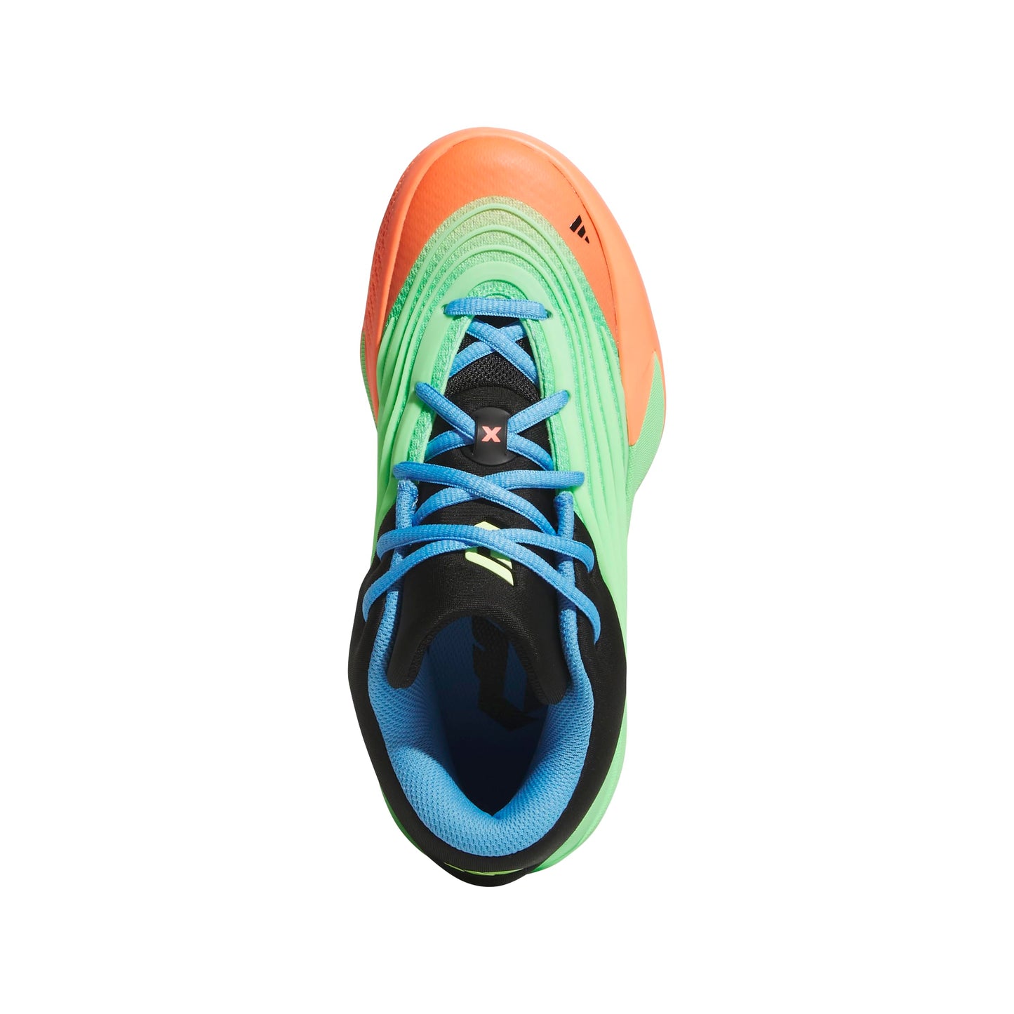 adidas Dame X Basketball Sneaker, Lime Burst/Signal Coral/Blue Burst, 6 US Unisex Big Kid