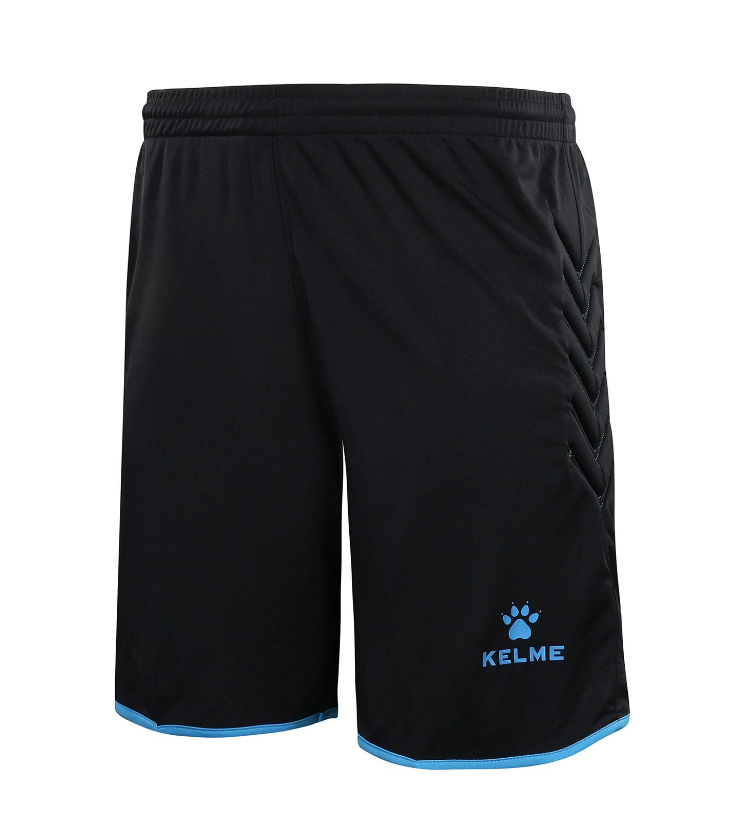 KELME Soccer Goalkeeper Jersey Short Sleeve Uniform Kit - Mens Padded Football Goalie Shirt Shorts Socks Unisex Adult Sizes (Blue (No Socks), 2X-Large)
