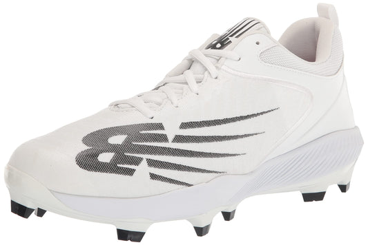 New Balance Men's FuelCell 4040 V6 Molded Baseball Shoe, White/Black, 15