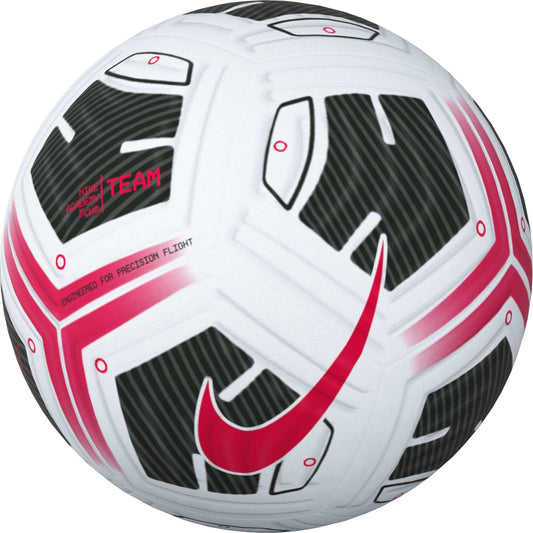 NIKE FZ2979-100 Academy Plus Recreational Soccer Ball Unisex White/Black/Bright Crimson Size 5