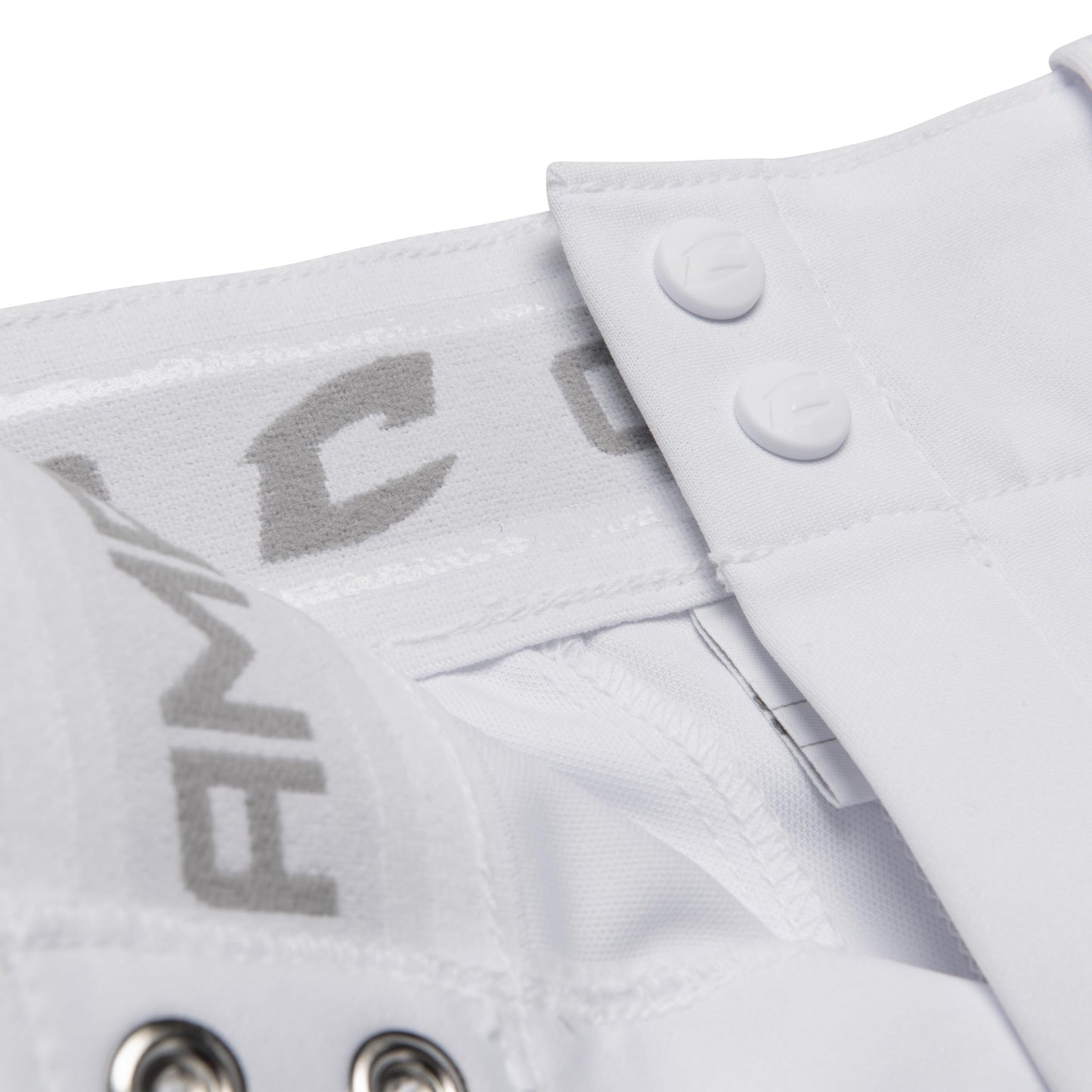 CHAMPRO Tournament Women's Traditional Low Rise Pant w/Braid, WHITE,SCARLET, Large