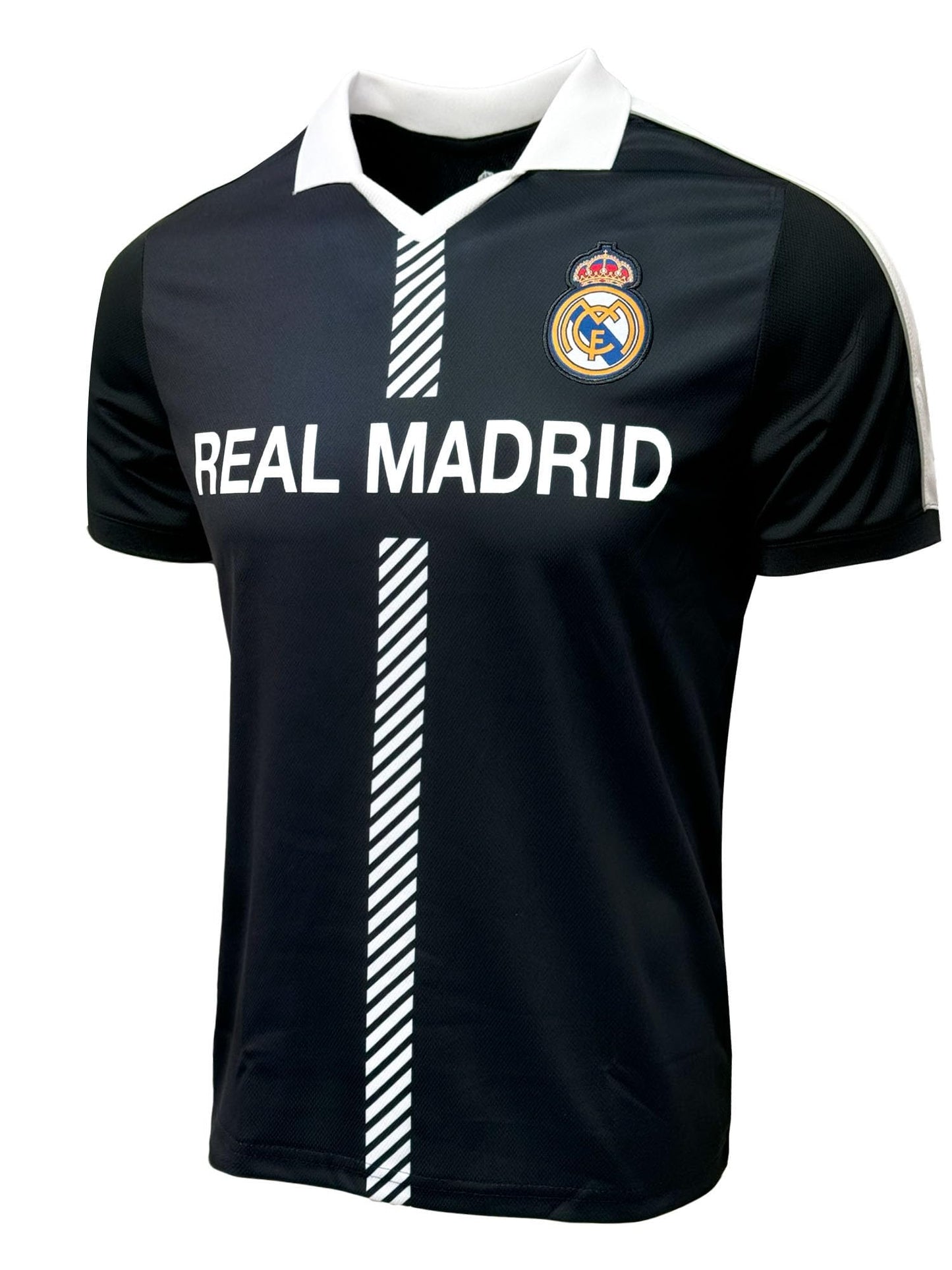 Real Madrid Shirt, Adult Sizes Licensed Real Madrid Fan Jersey (Medium) Black