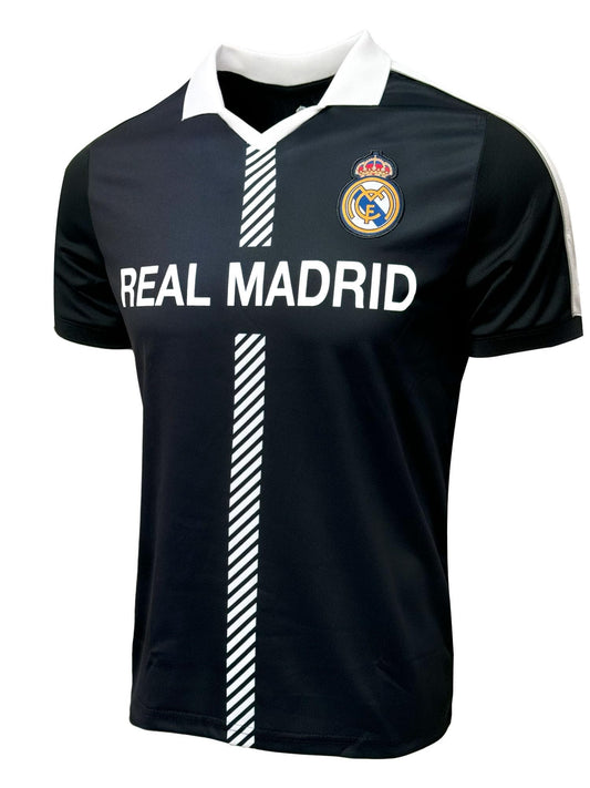 Real Madrid Shirt, Adult Sizes Licensed Real Madrid Fan Jersey (Medium) Black