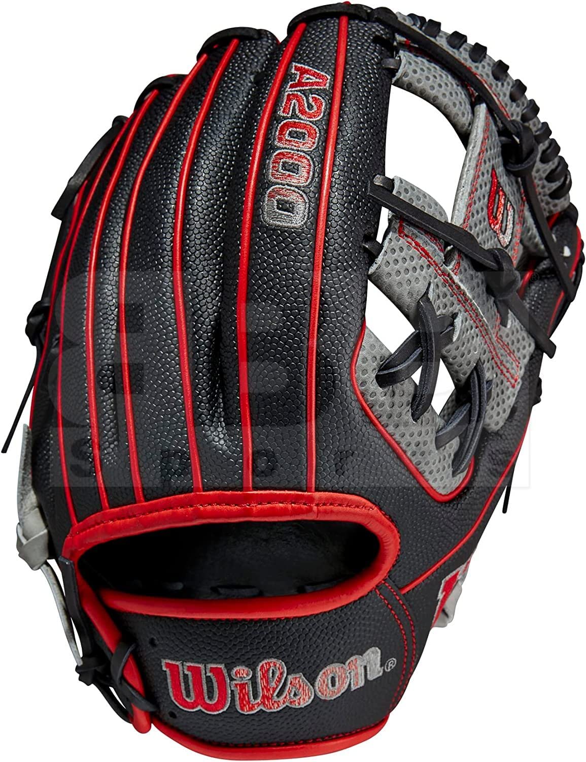 WILSON 2023 A2000® SC1975SS 11.75” Infield Baseball Glove - Right Hand Throw, Black/Grey/Red