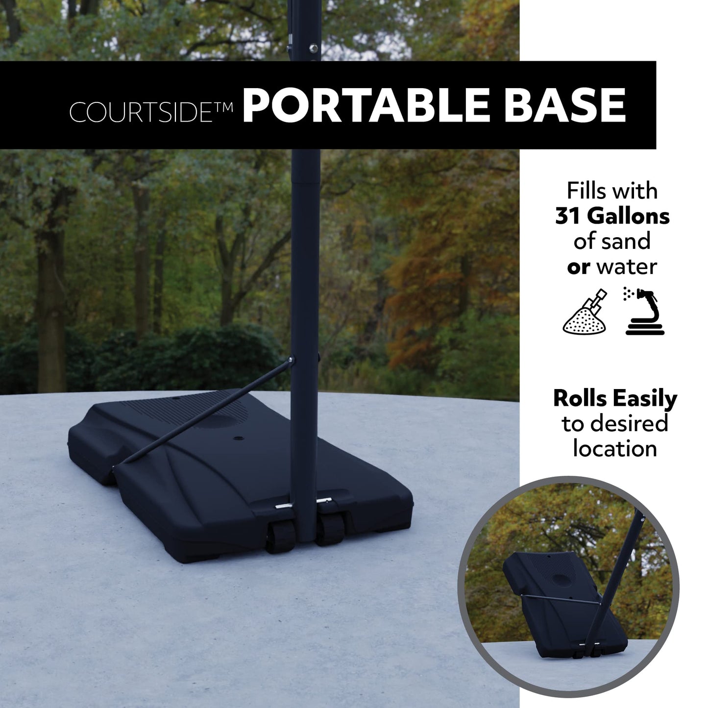 Lifetime Portable Basketball Hoop, 50 Inch Shatterproof Backboard, Blue/Black