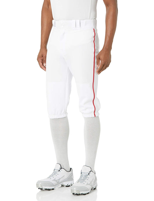 EASTON PRO+ KNICKER Baseball Pant | 2020 | Adult | XLarge | White Red | Scotchgard Stain Release + Moisture Wicking White/Red, X-Large