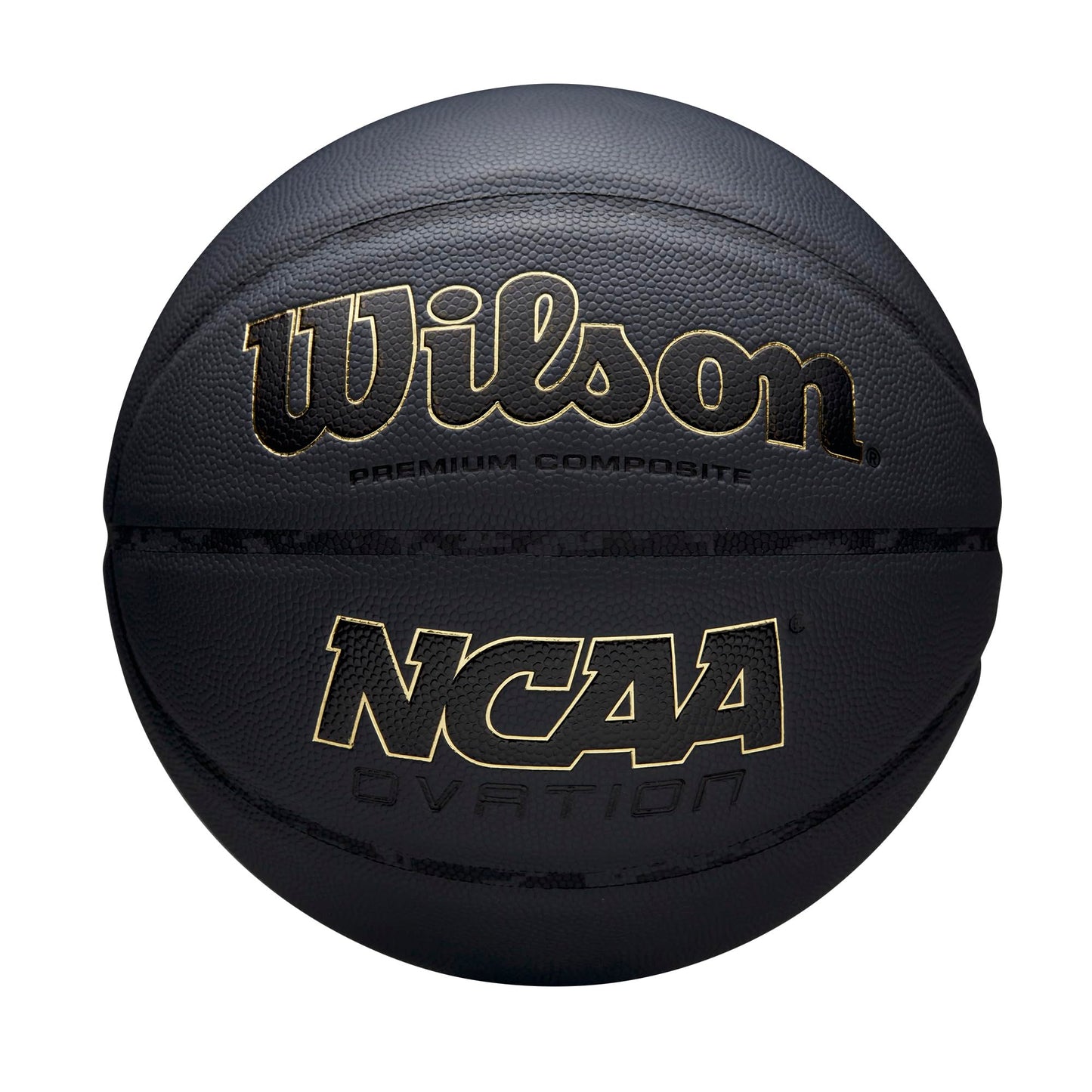 WILSON NCAA Ovation Basketball - Charcoal, Size 7-29.5"