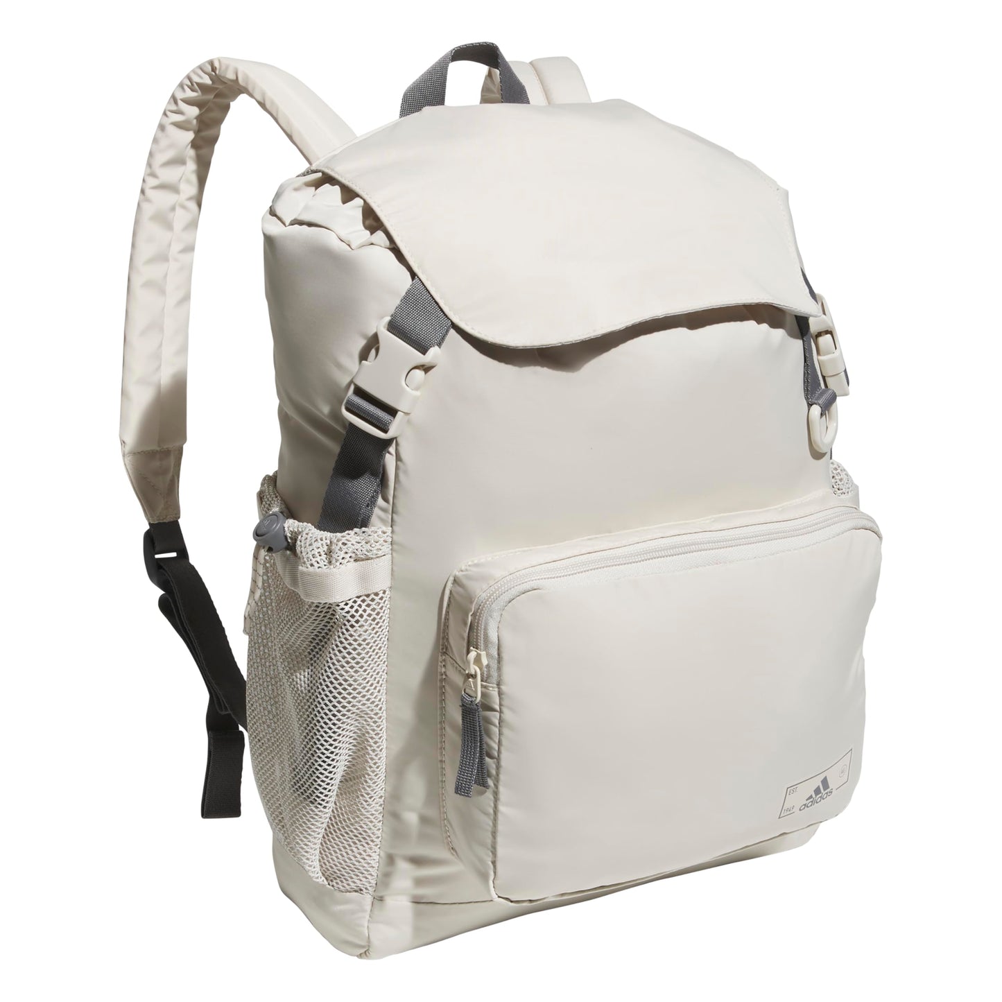 adidas Saturday Sport Fashion Compact Small Size Backpack, Alumina Beige/Grey Four, OSFA