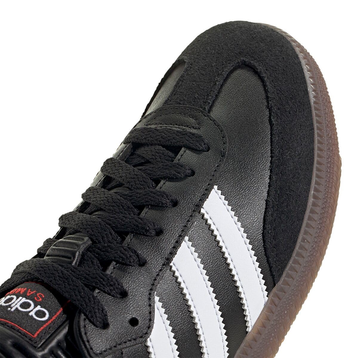 adidas Unisex Samba Indoor Sneaker, Black/White/Vivid Red, 10 US Men
