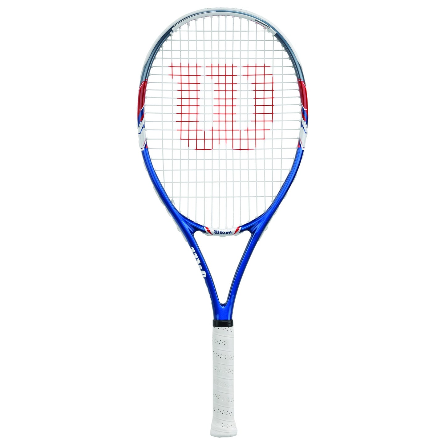 Wilson US Open Adult Recreational Tennis Racket - Grip Size 3 - 4 3/8", Red/White/Blue
